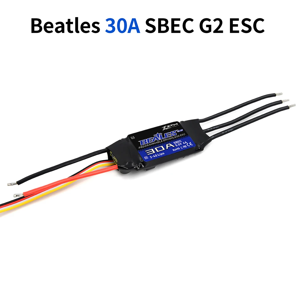 ZTW Beatles G2 ESC 20A/30A/40A/50A/60A/80A/100A/120A 2-6S SBEC 5V/6V 8A Controllo Della Veloc&agrave; Per Aereo RC Ad Ala Fissa