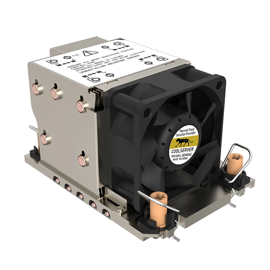 COOLSERVER 히트 파이프 CPU 서버 라디에이터, 데스크탑 컴퓨터 음소거 쿨러, 인텔 LGA 4189 4677, 2U-M82 5  - AliExpress