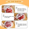 50-200Pcs Disposable Thickened Waterproof Non-woven Retractable Shower Cap Elastic Shower Cap Cover Food Plastic Products 4