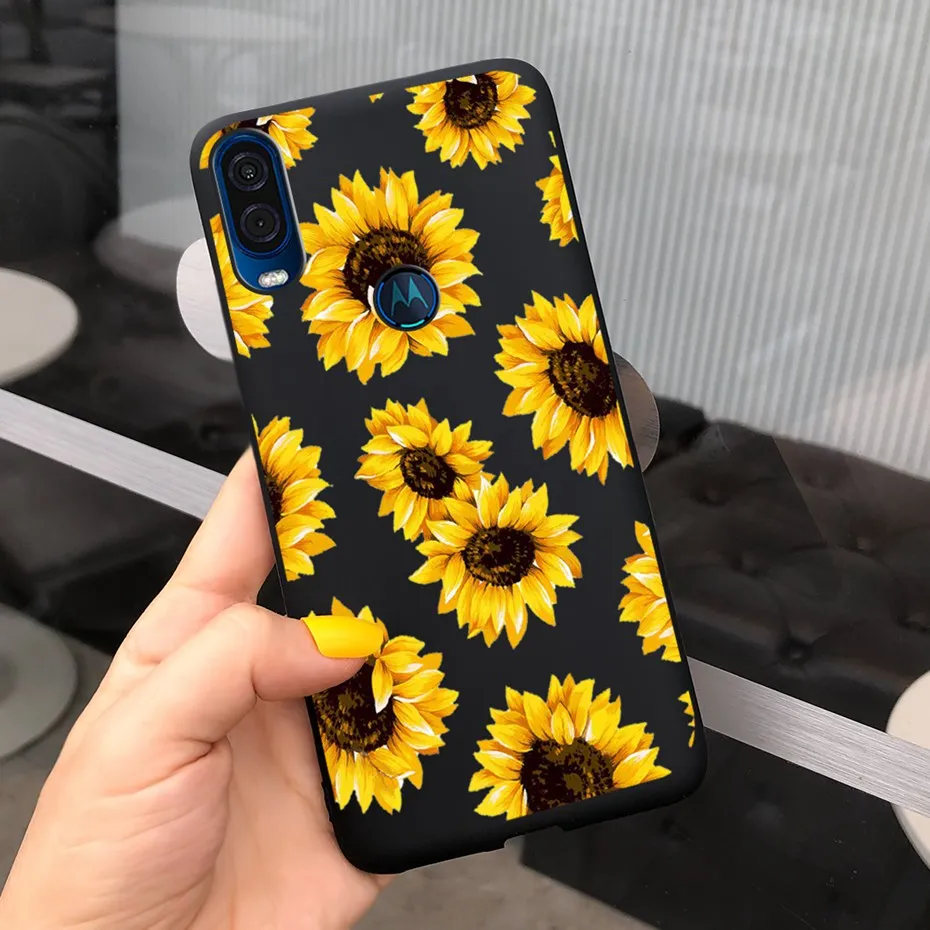 Stylish Black Soft TPU Silicone Phone Case - Cute Design