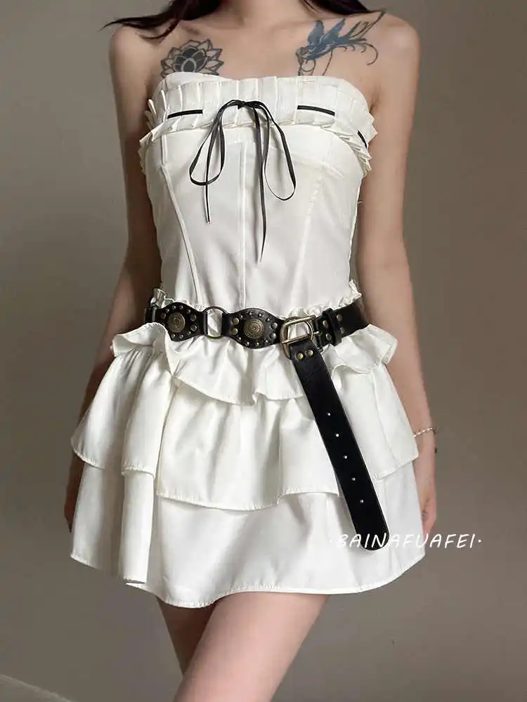 American street style retro waist belt punk chic studded leather belt