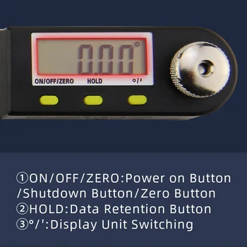 Protractor Digital Goniometer Electronic Digital Angle Gauge 2