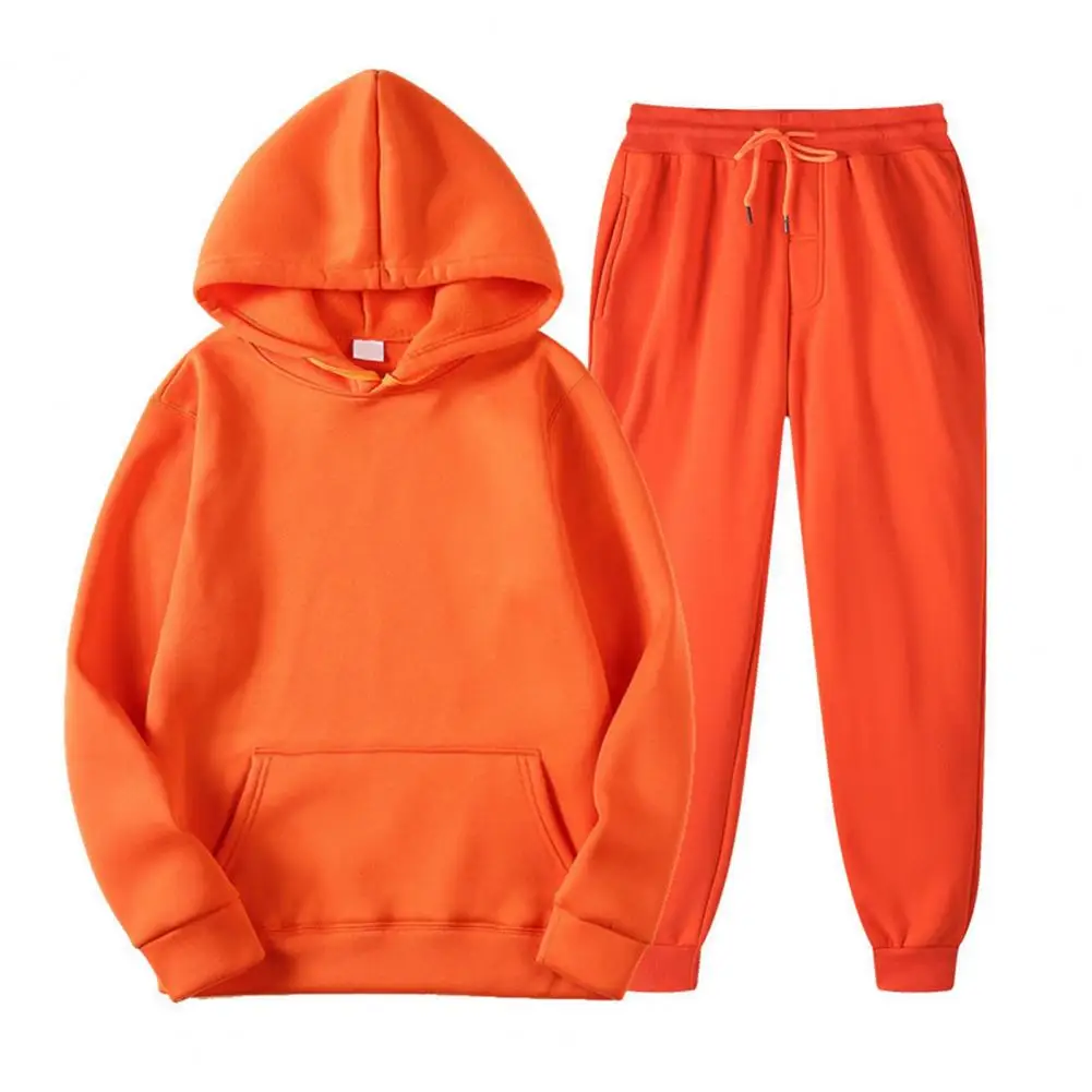 

Men Tracksuit Hoodie Pants Suit Versatile Unisex Sportswear Set Soft Breathable Hoodie Pants for Autumn/winter