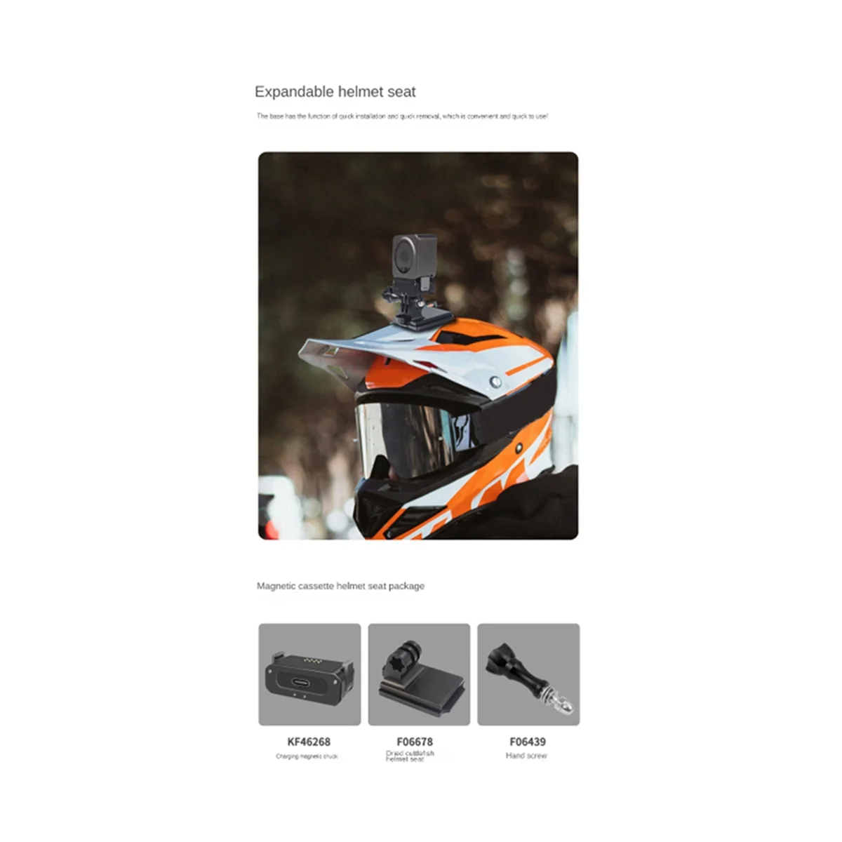 

Аксессуары для Action2 духовой глазной камеры магнитный складной двойной интерфейс перезаряжаемое основание, B