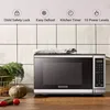 Digital Microwave Oven with Turntable Button Door, Child Safety Lock, 700W, Stainless Steel, 0.7Cubic Feet, Multifunction Weibol 3