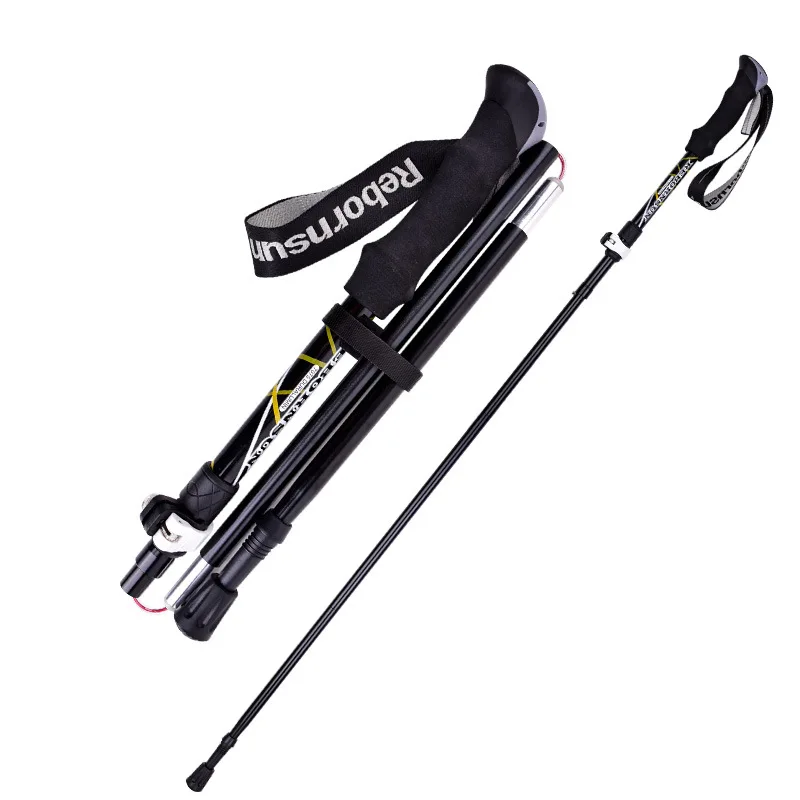 Walking stick skiing handles Hiking cane portable long Sticks