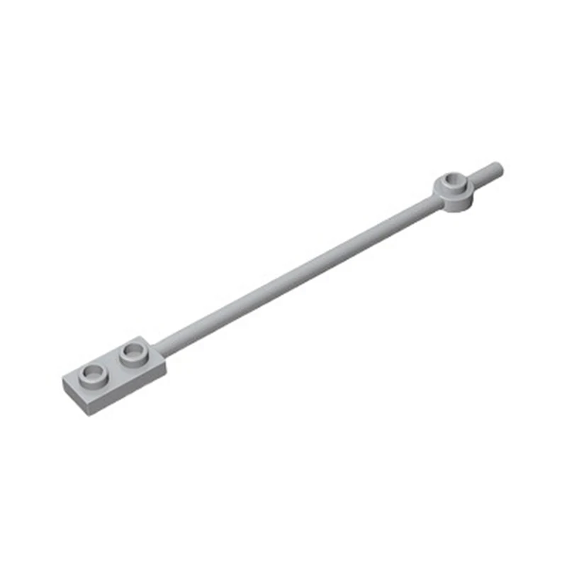 12L Bar with Hollow Studs and Round Plate End - Educational Building Blocks