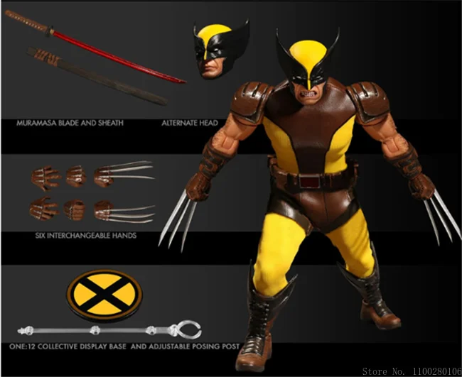 One:12 Marvel X-men Wolverine Super Hero 6 Сочлененные Фигурки игрушек |
