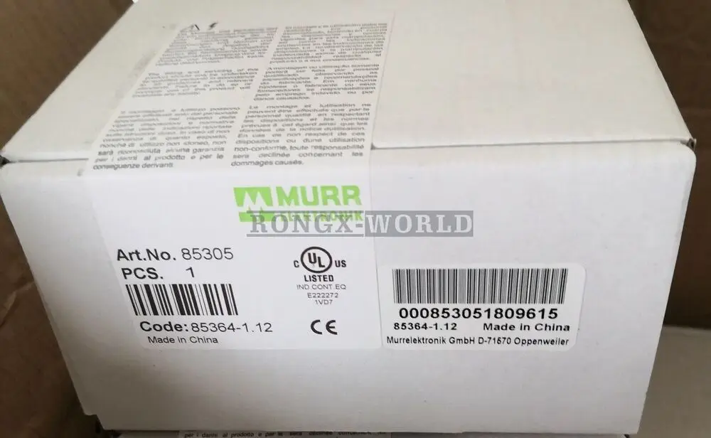

ONE MURR ELEKTRONIK 85305 NEW