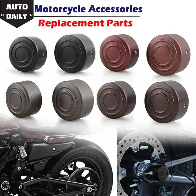 

Motorcycle Rear Axle Kit Aluminum Alloy Nut Covers Bolt End Caps Fit For Harley Sportster S 1250 RH1250 2021-2022 Trim Mouldings