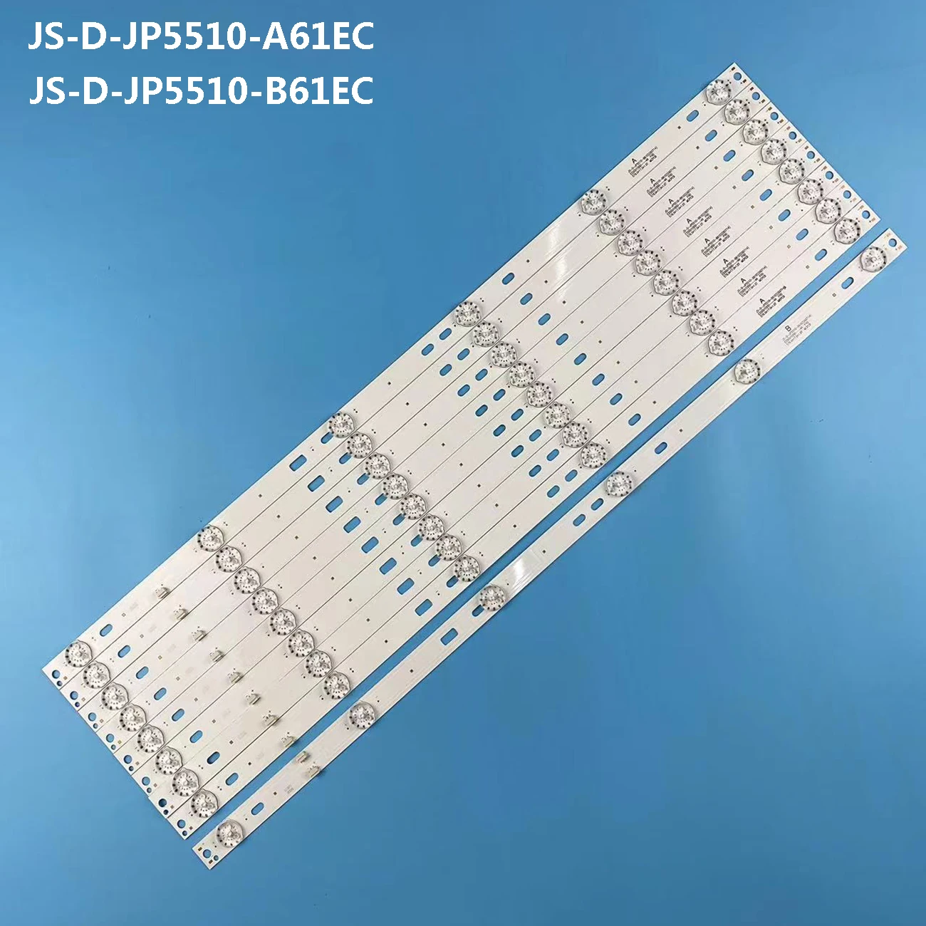 Tiras de Retroiluminação Led para Ms-l1239-l r Js-d-jp5510-a61ec Js-d-jp5510-b61ec E55du1000 Ctv5584-uhd-smart-curved