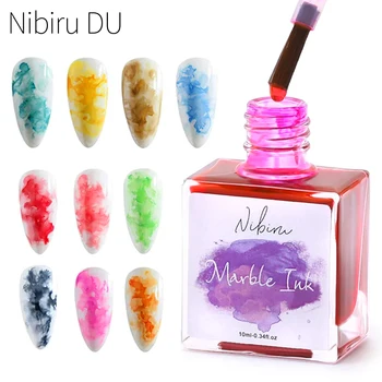 Set di smalti gel Nali Gel fiorito Inchiostro per acquerello Gel effetto floreale Gel semipermanente ad asciugatura rapida per unghie Decorazione artistica
