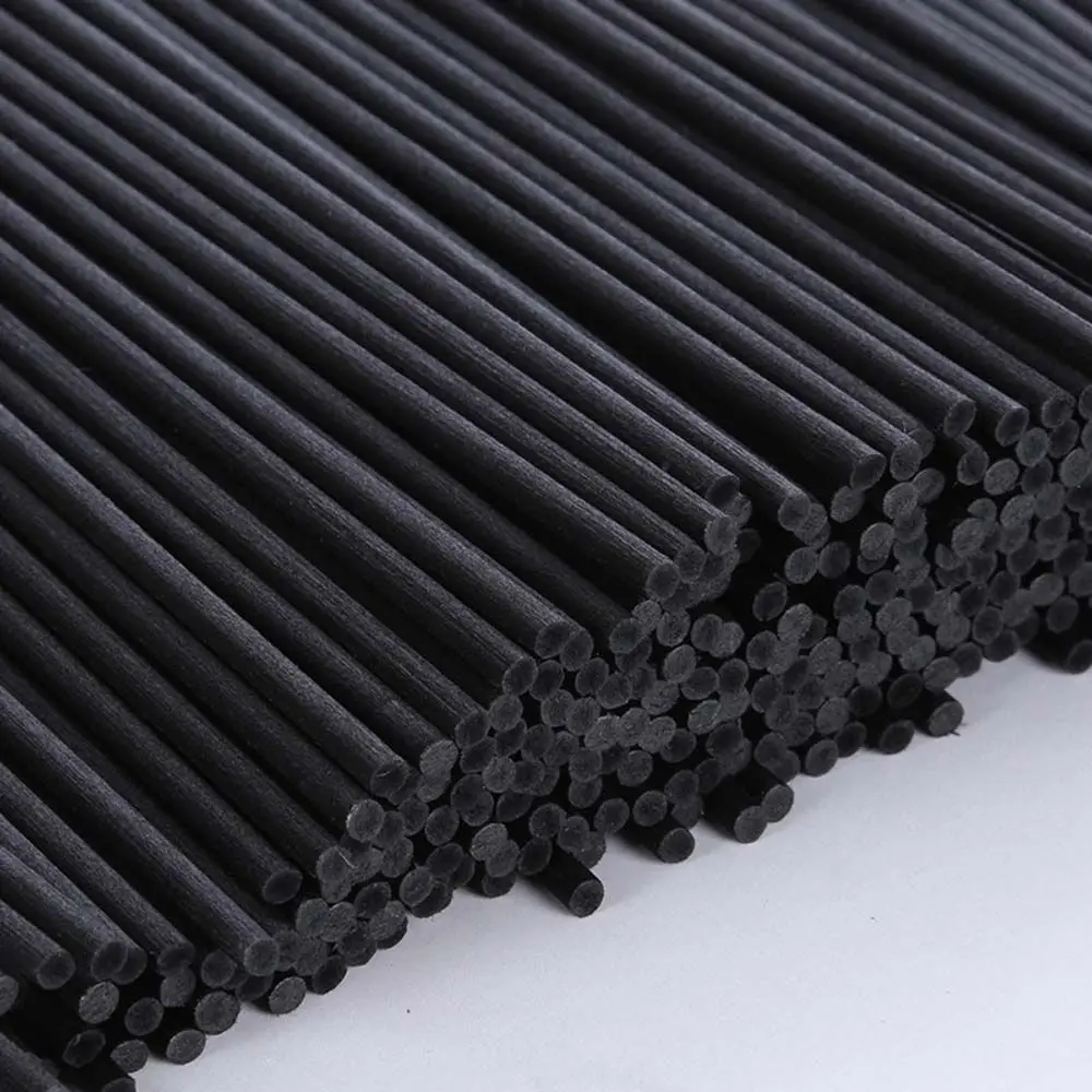Black Rattan Reed Diffuser Sticks Replacement Fiber Essential Oil 20cm 3mm
