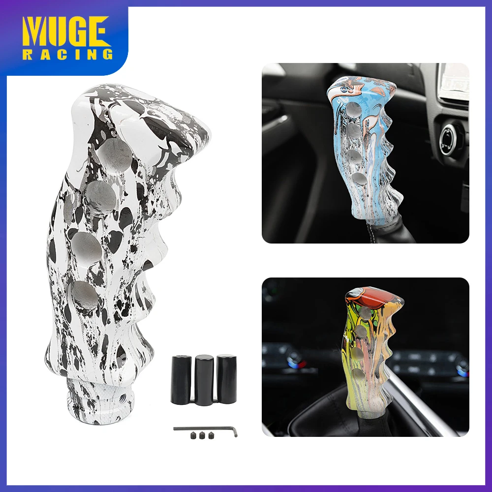 

Manual Car Resin Street Style Graffiti Gear Shift Knob Mixed Pattern Gear Stick Shifter Lever Handle SFN152