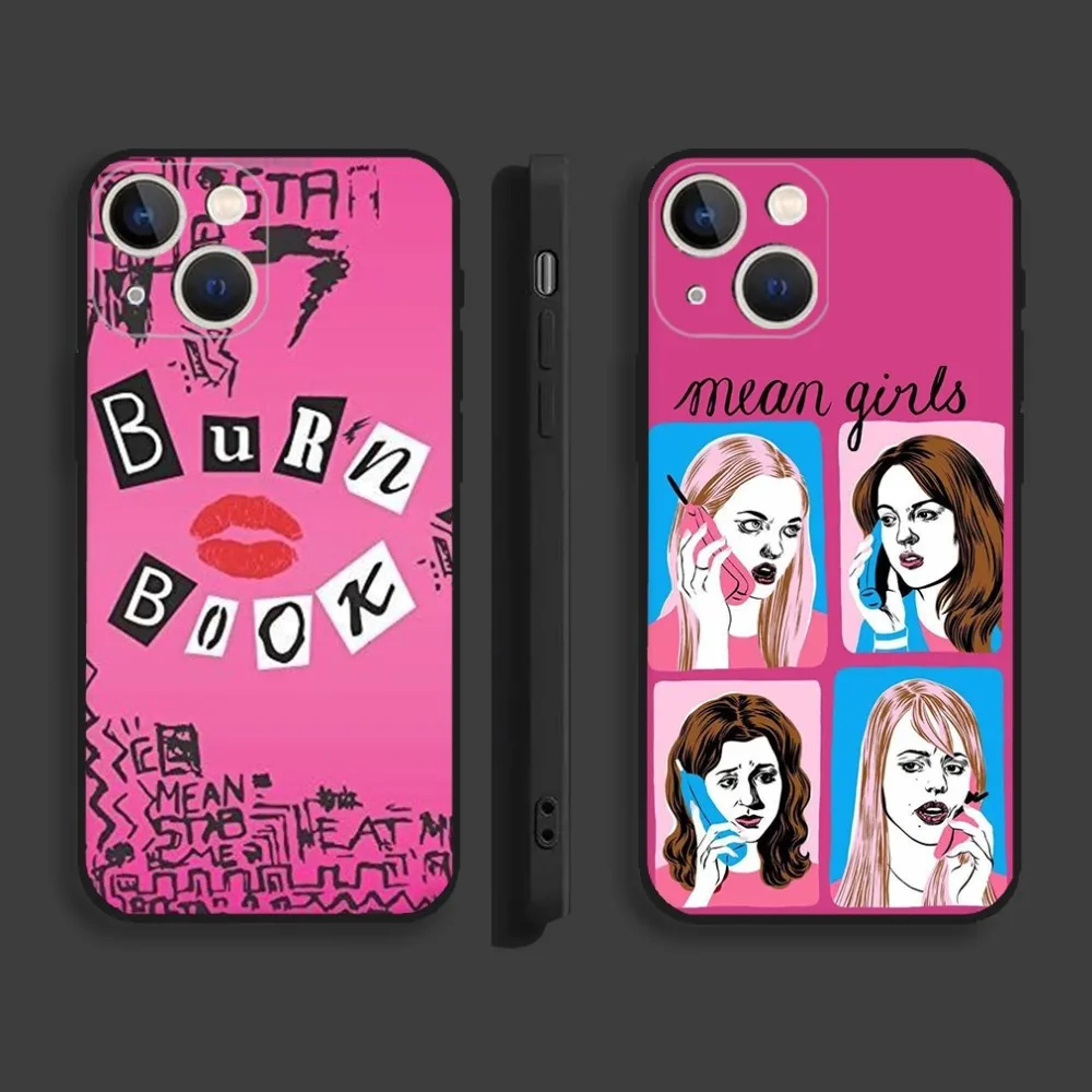 Custodia Per Telefono Mean Girls Burn Book Per Iphone15,14,13,12,11,Pro,Max,Plus,Mini,X,Xs,Xr,8,7,6,S,Plus,Se Custodia Morbida Nera