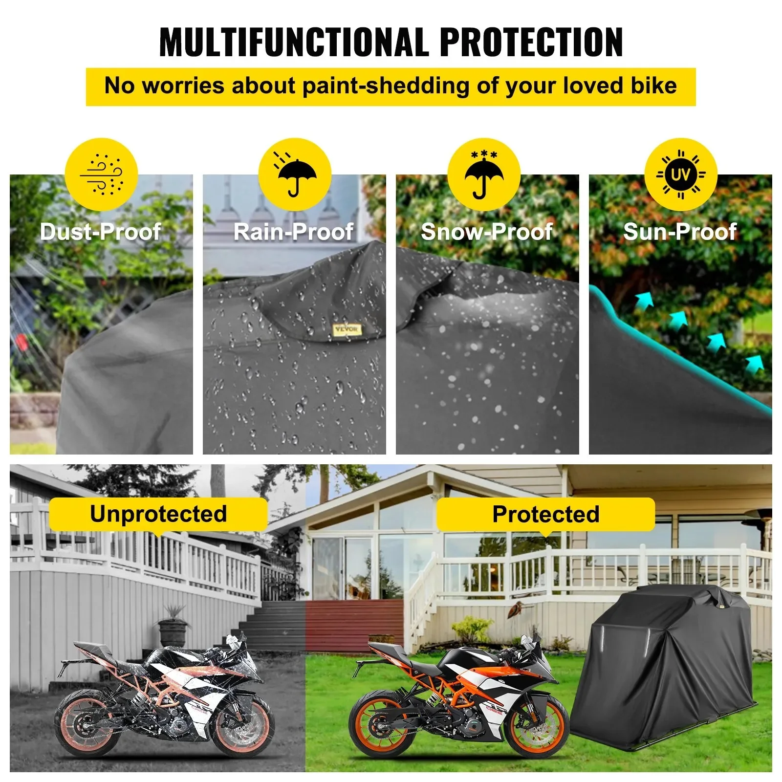 Telo coprimoto impermeabile tg M protezione scooter motorino antipioggia S.P.F