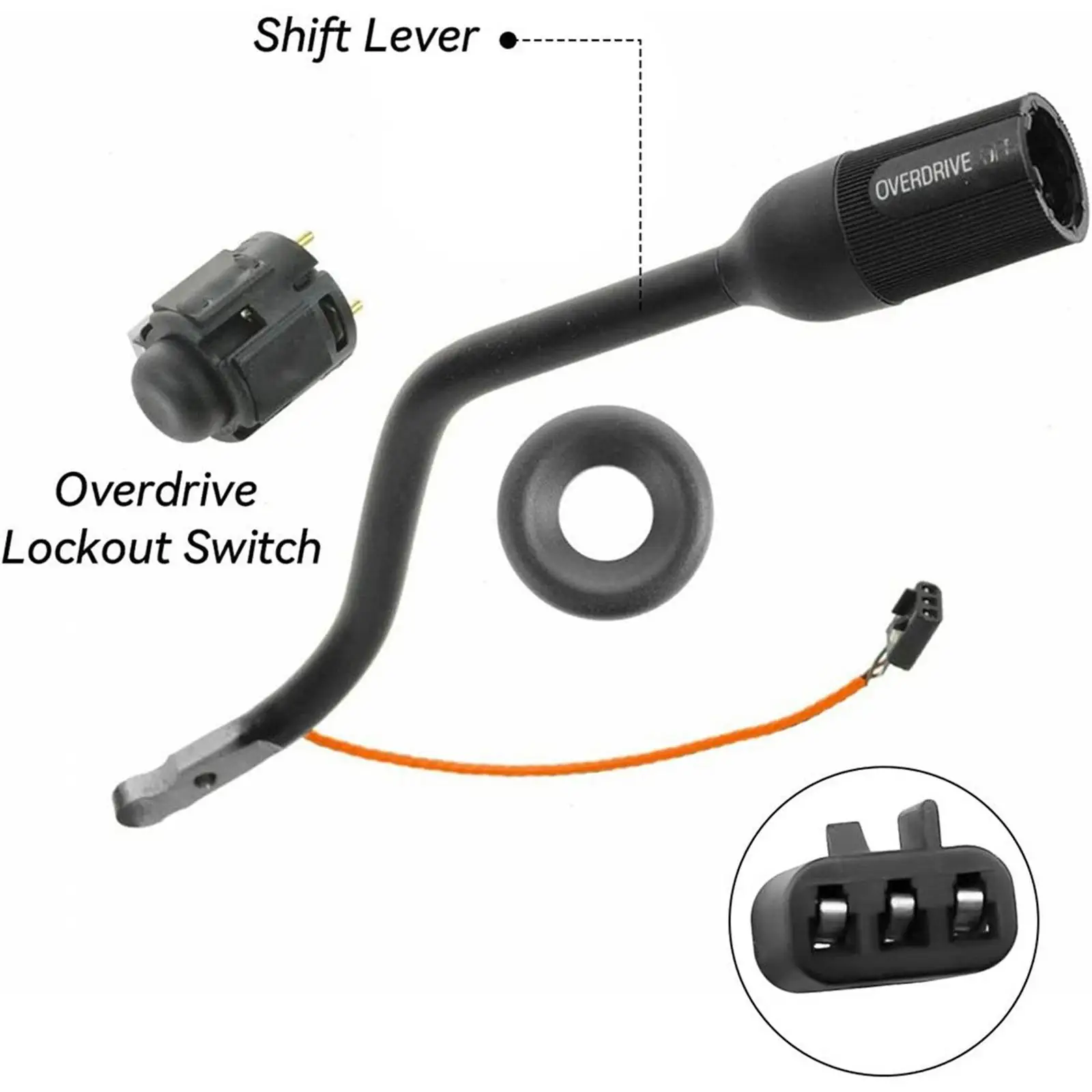 

Shifter Lever, F4TZ-7210-b F4TZ7210B Overdrive Switch with Light Easy Installation Accessory for F150 F350 F250