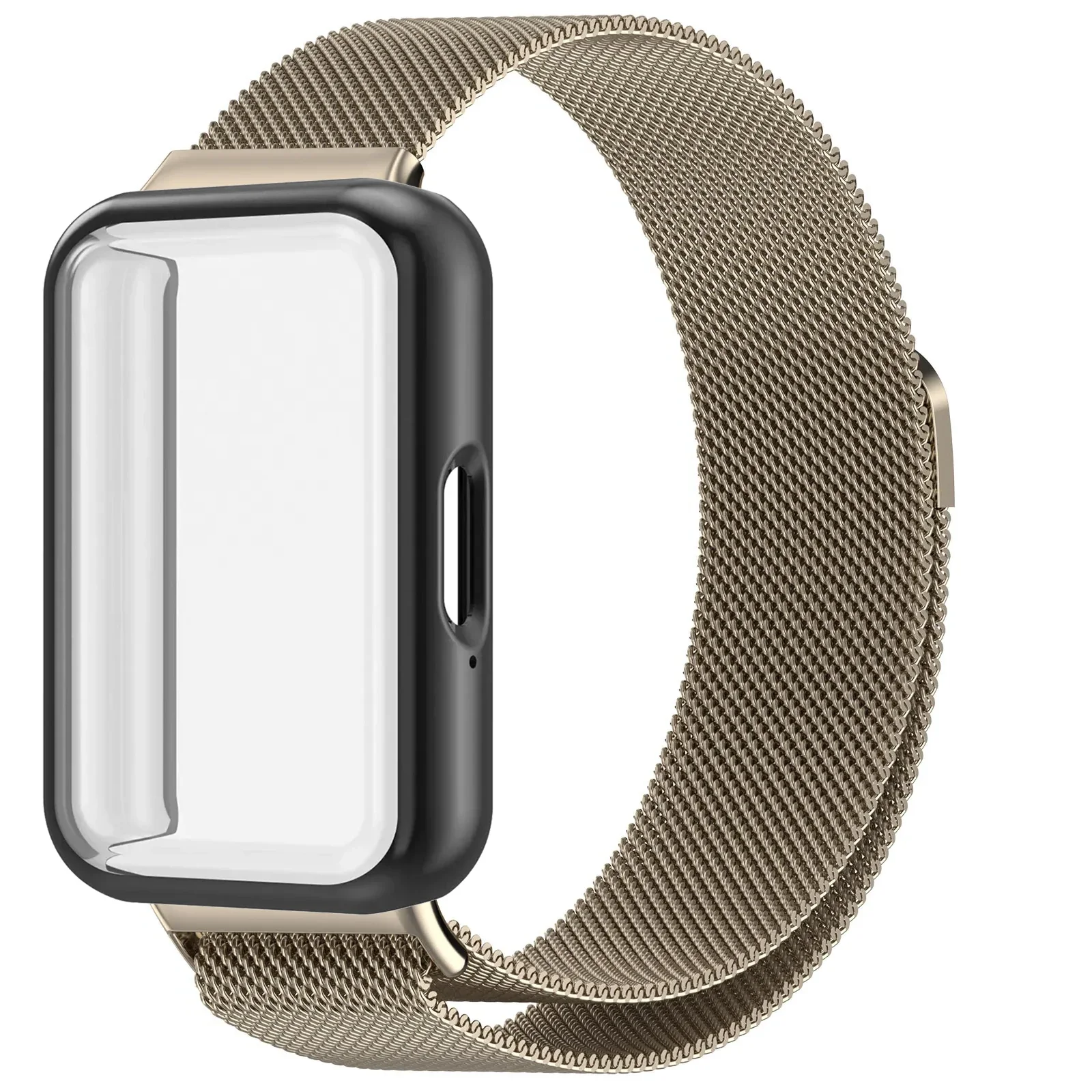 Milanese Loop Strap with Magnetic Wristband and Screen Protector Cover
