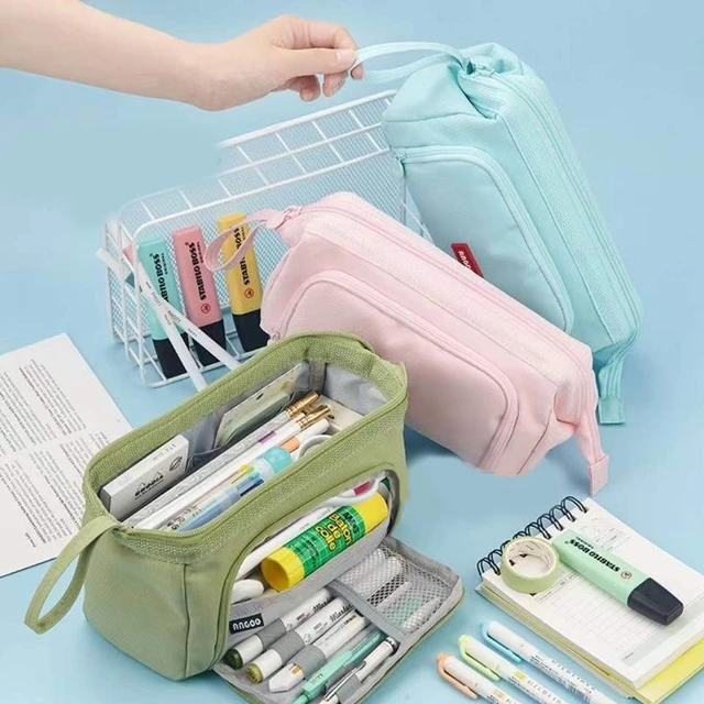 Large Capacity Pencil Case Kawaii Multifunction Pen Case Pencil Cases Bag  School Office Pencil Pouch Student Stationery Supplies