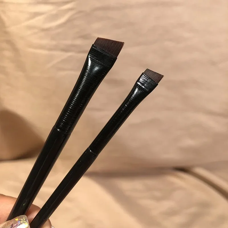 Makeup Brush 2 Pieces Eyebrow Contour Eyeliner Brush Makeup Accessories