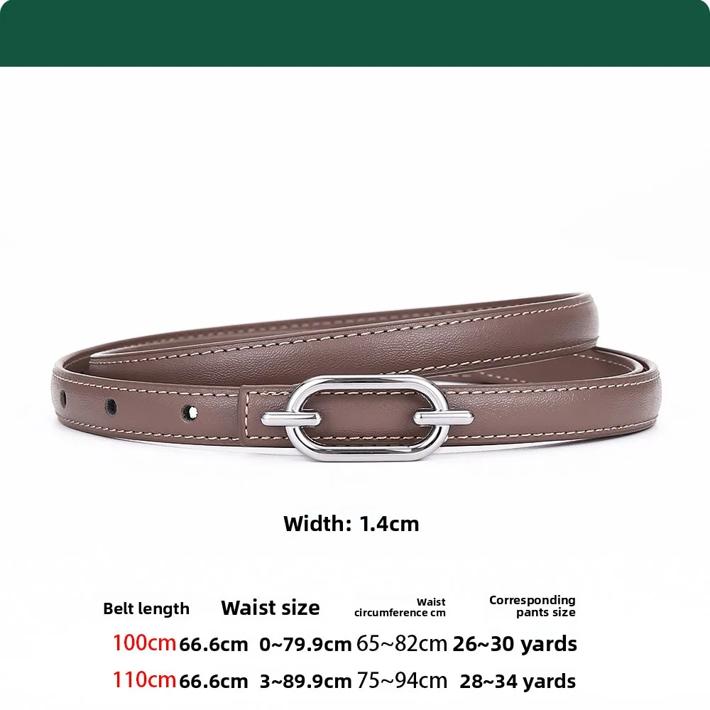 Elegant Women's Leather Belt - Versatile Fashion Accessory