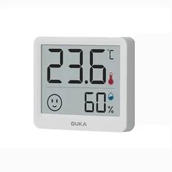 Enhanced Digital LCD Indoor Thermometer and Hygrometer with Weather Station Sensor (1pcs)
