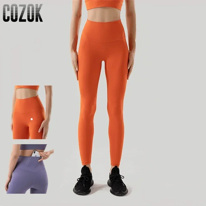 35 Colors Naked Feeling Yoga Pants High Waist Seamless Leggings Sport Women Fitness Gym Leggings With Pocket sports leggings yoga pants sports pants