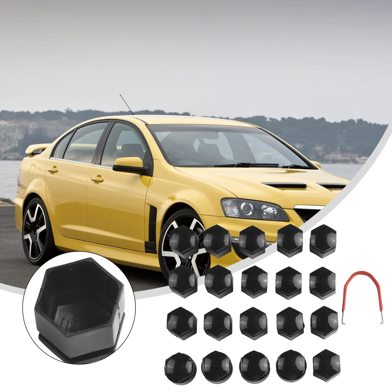 

17MM WHEEL NUT COVERS FOR VAUXHALL ASTRA MOKKA INSIGNIA B ZAFIRA LOCKING CAP Automotive Locking Cap Black Wheel Nut Covers