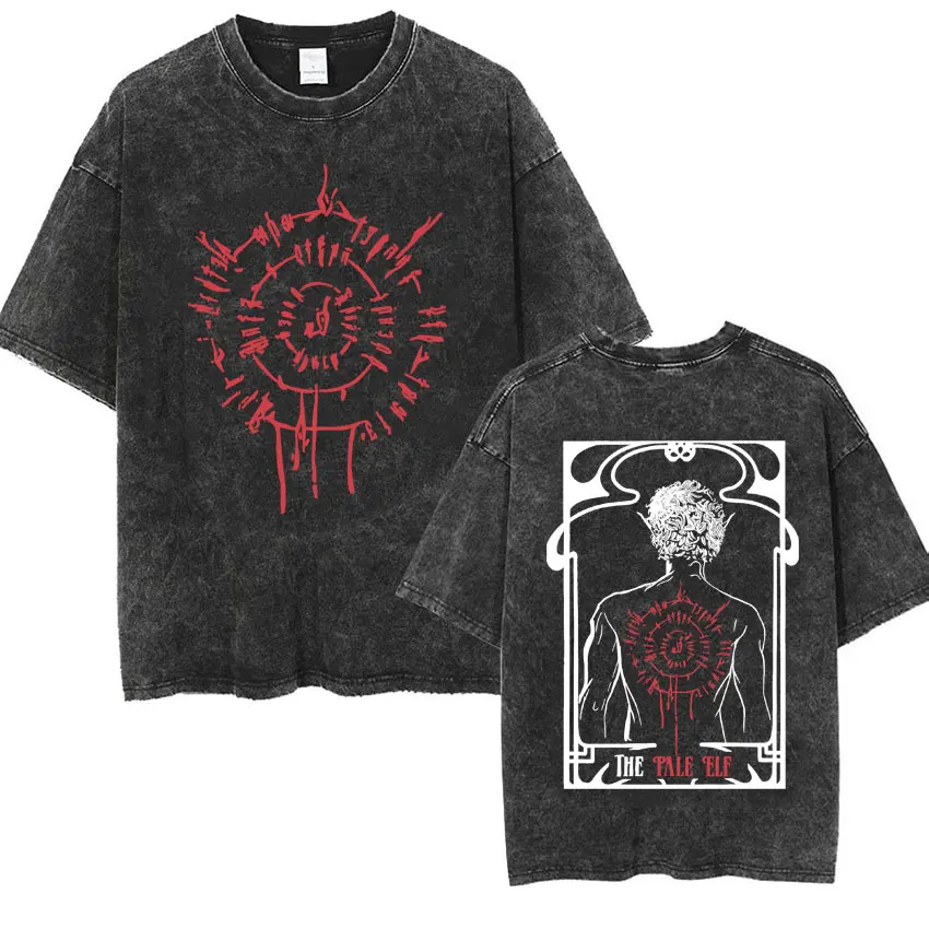 Astarion Girl Dinner Graphic T Shirt Baldurs Gate 3 Fan Gamer Washed T Shirts Women Men's Vintage Gothic Cool T-shirt Streetwear 2