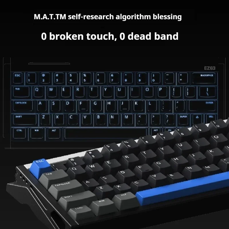 Iqunix-ピンクの磁気スイッチを備えた機械式キーボード,アルミニウム