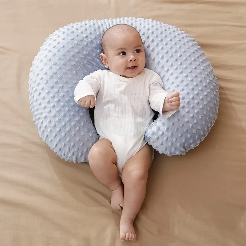 Newborn Feeding Pillow Four Seasons Universal Soft Comfortable Waist Support Backing Cushion Pad with Dotted Baby Nursing Pillow