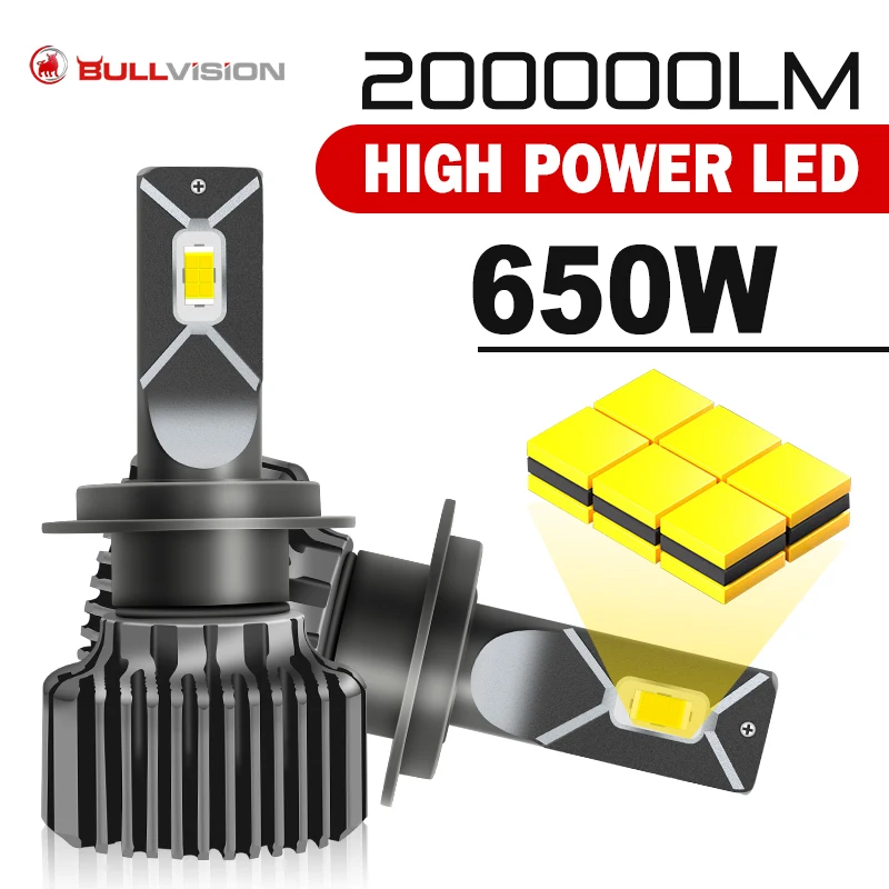 

Мини Светодиодные Автомобильные фары H7 H1 H4 светодиодные лампы H8 H9 H11 9005 HB3 9006 HB4 фары высокой мощности 650 лм Вт Автомобильная турбо лампа 12 В