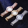 H11 Fashion Roman Pattern Diamond Ladies Watch for women Quartz Women's Watch Girls Lady Clock Bracelet Chains 5