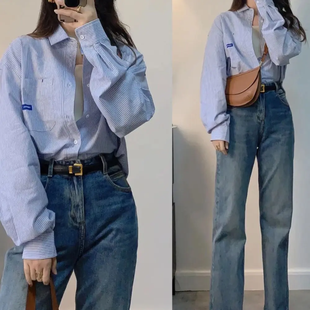 Einfacher quadratischer goldener Schnallen gürtel für Damen vielseitiger Mode bund aus echtem Leder – Detail 12