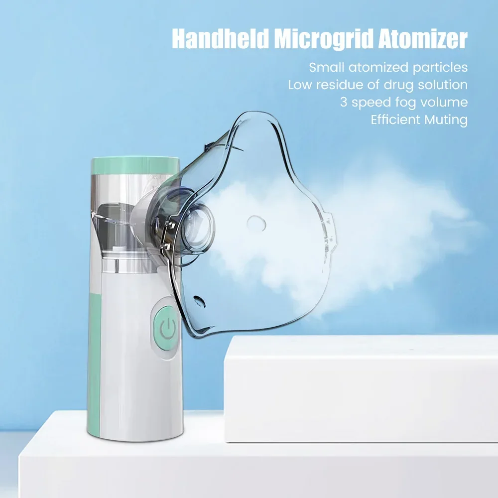 Mini Handheld Nebulizer Silent Inhaler Ultrasonic Atomizer Medical for Cough Asthma Baby Kids Adult nasal inhaler