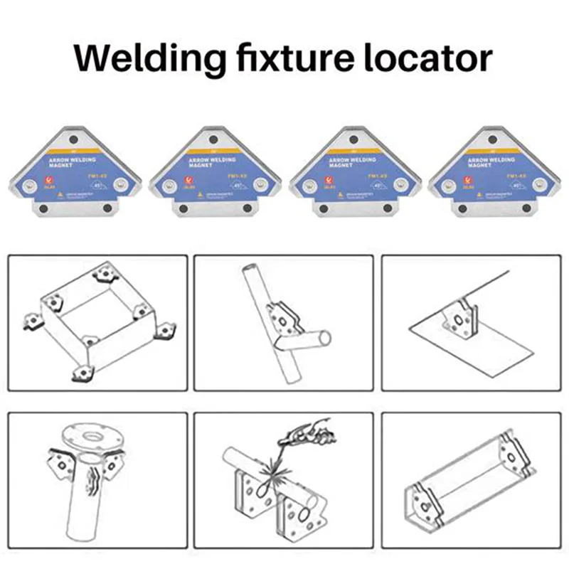 4Pcs 50KG Magnetic Welding Holders Angle Solder Magnet Weld Fixer Positioner Ferrite Holding Auxiliary Locator Tools 2