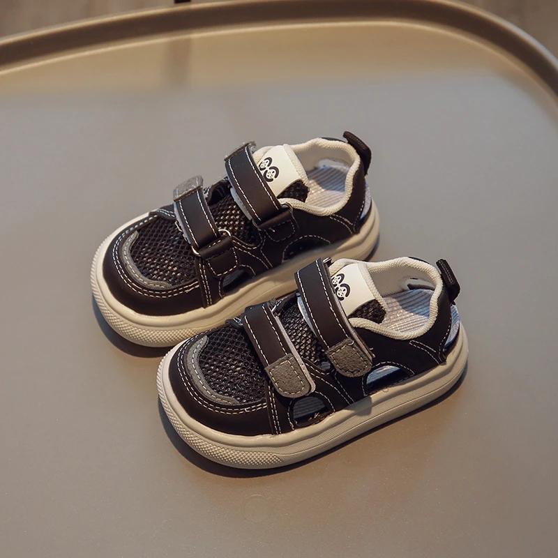 Summer New Single Net Children's Sandals Ultra Light Children's Shoes Boys' Headband Anti Slip Soft Sole Girls' Shoes 725