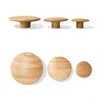 Wall Hanger Wooden Towel Hooks Pretty Living Room Wall Decor Wood Round Clothes Rack Wall Coat Hanger Mushroom Clothes Hook 1