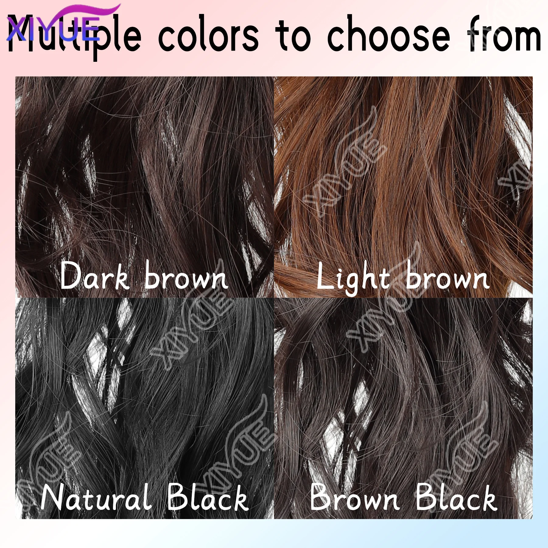 XY Ponytail Extension Synthetic Claw Clip in Hairpiece Curly Wavy Ponytail Hair Extensions Long Pony Tail Hairpiece for Women