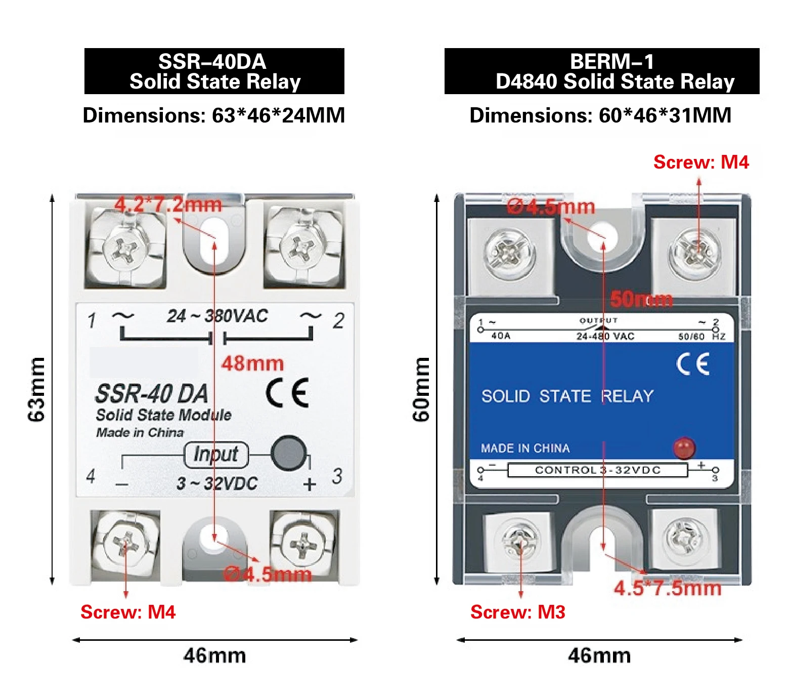 REX-C100 Temperature Controller Kit with K Type Thermocouple and 25DA 40DA 60DA