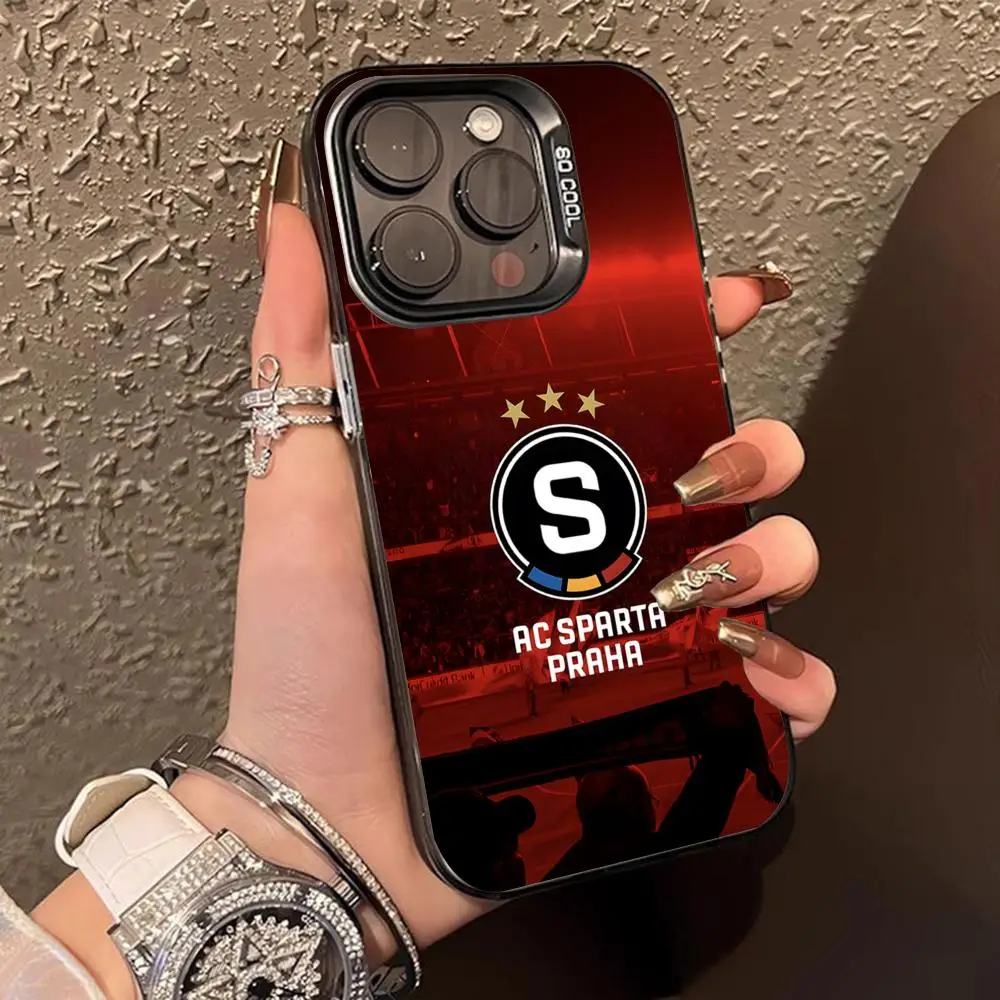 Translucent Color Luxury Protective Mobile Phone Case - FC Sparta Praha Edition
