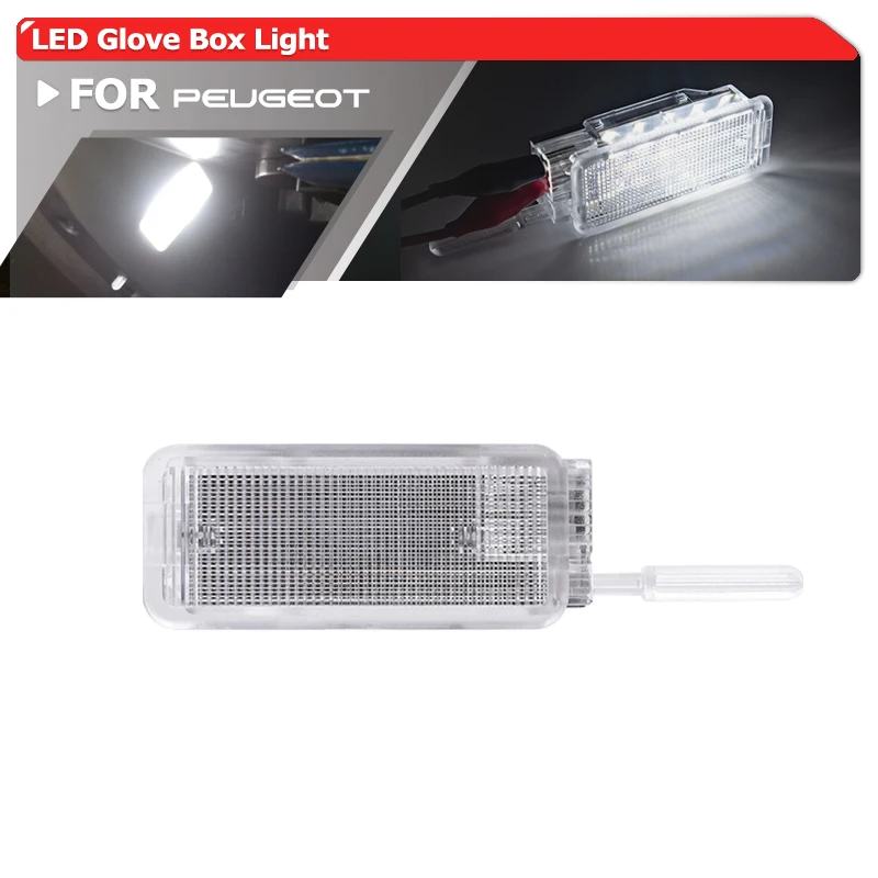 Led Glove Box Light For Peugeot 206 207 306 406 307 406 407 607 806 308 3008 Auto Led Interior