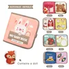 Montessori Felt 3D Cloth Busy Book Sensory Toys Fabric Picture Soft Book Learning Activities for Fine Motor Skills Quiet Books 2
