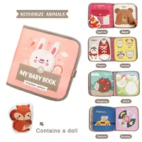 Montessori Felt 3D Cloth Busy Book Sensory Toys Fabric Picture Soft Book Learning Activities for Fine Motor Skills Quiet Books 2