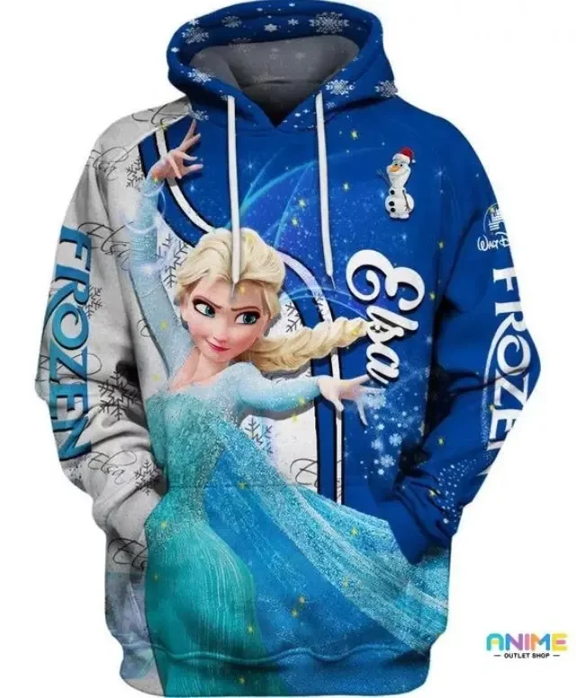 

2024 Disney Rapunzel Hoodie Princess Over Print 3d Men and Women Zip Hoodie