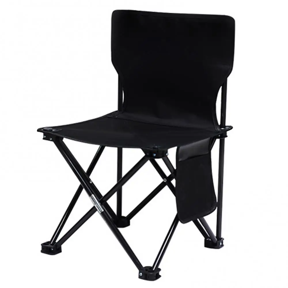Lightweight Comfortable Portable Folding Chair Outdoor Stool for Camping Fishing Travel with Side Pocket for Outdoor Activities