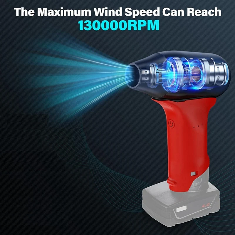 Mini Jet Blower Turbo Fan Portable Jet Fan For Milwaukee 12V M12 Battery Car Keyboard Cleaning Air Bed Hair