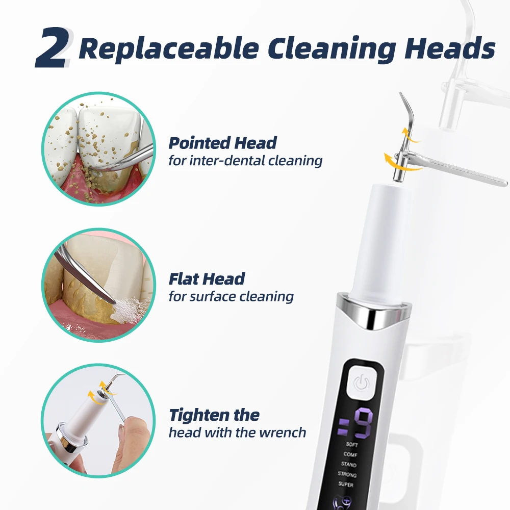 Dental Scaler For Teeth Tartar Remover Electric Teeth Cleaner Tooth Calculus Pla