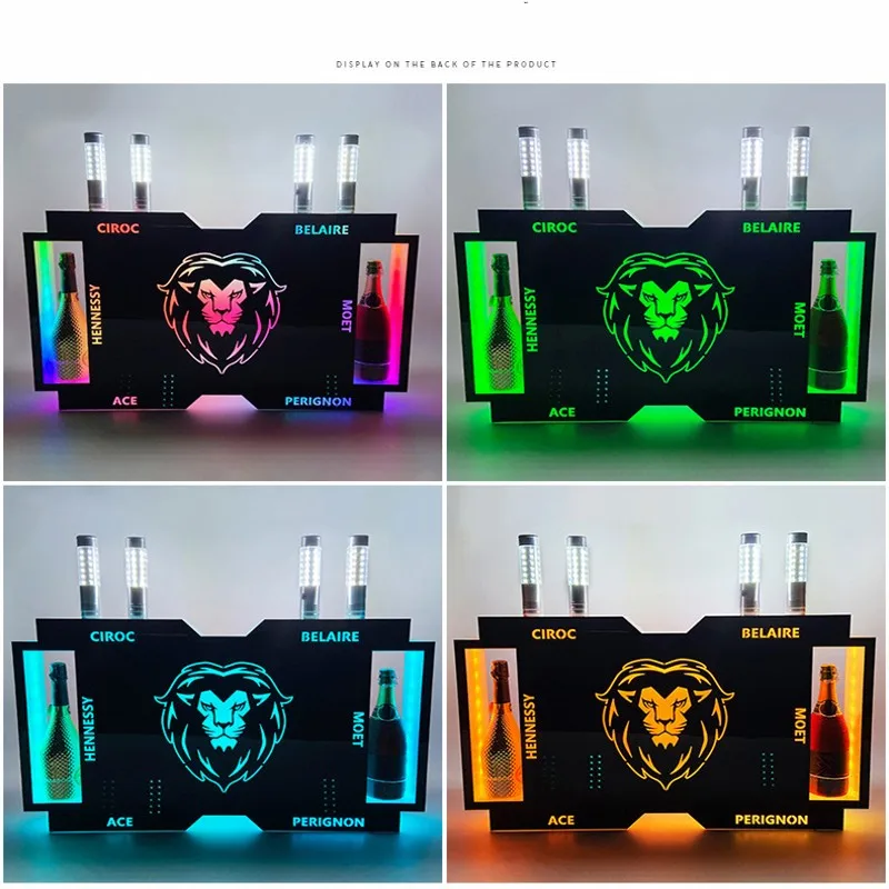 Rechargeable APP Programmable Scrolling LED Message Board Sign VIP Bottle Service Marquee Board Neon Sign Light Box