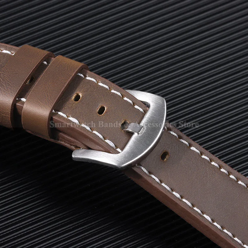 Elegant Vintage Leather Watch Strap - Waterproof Sport Bracelet, Multiple Sizes Available